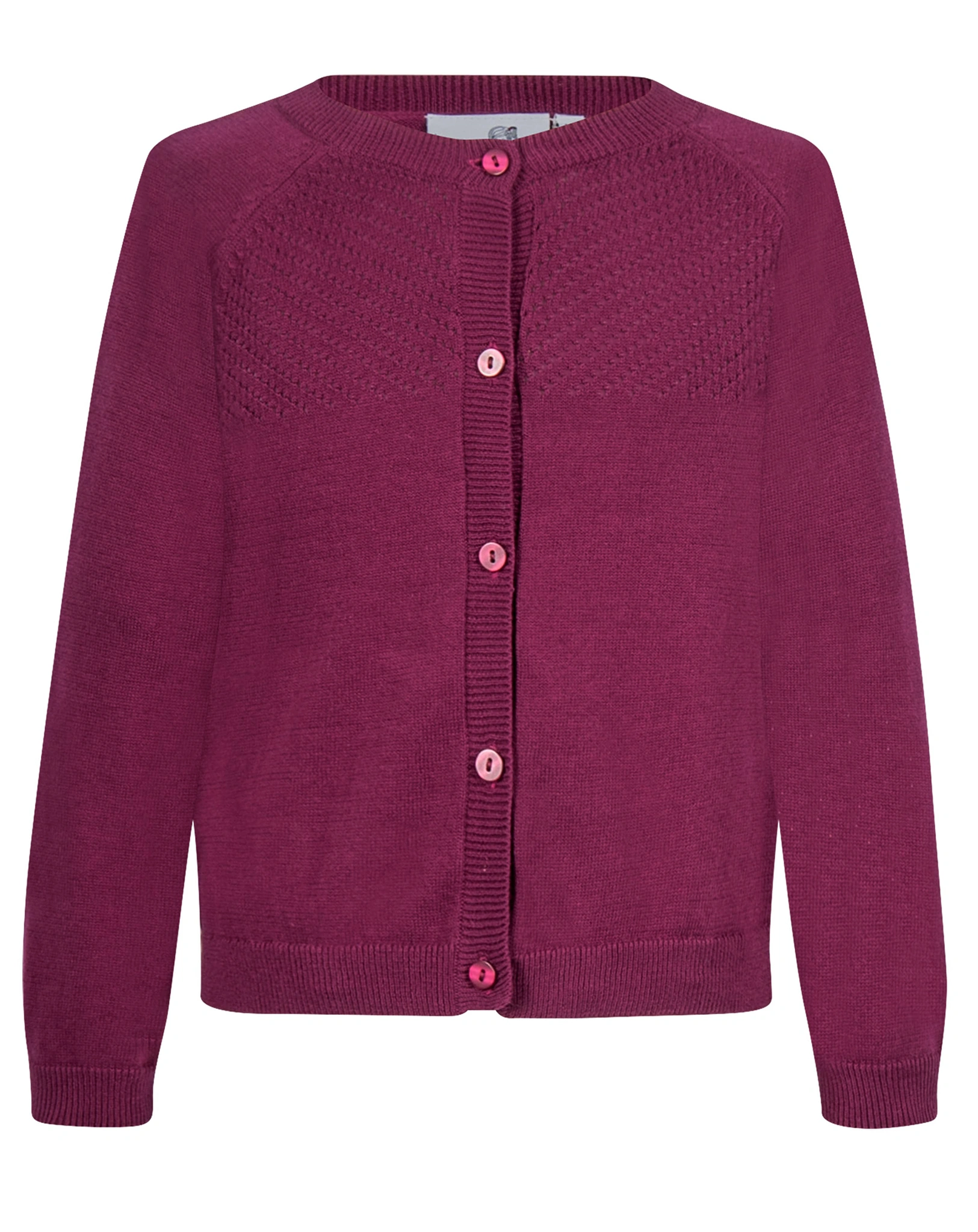 Strickjacke NEELE mit Glitzer in berry