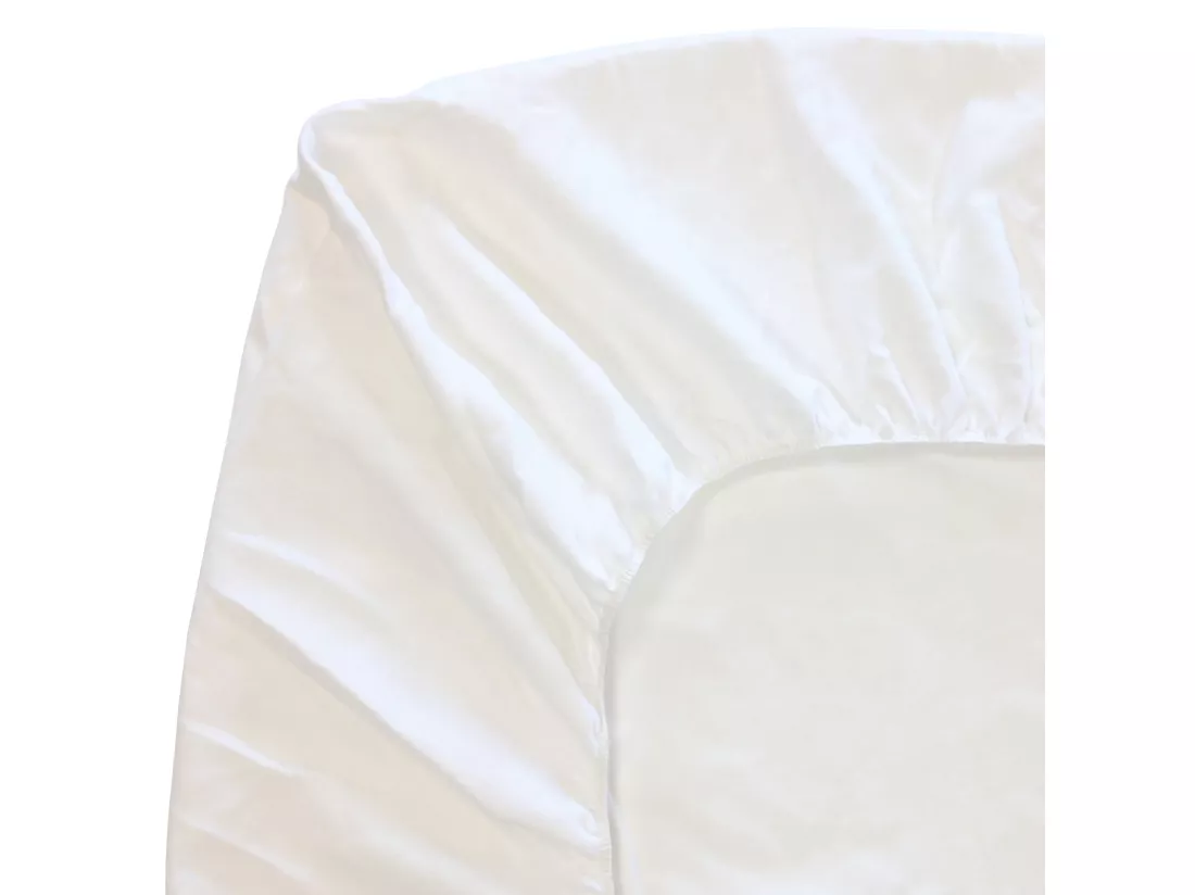 Protège matelas 170x220 cm ACHUA Molleton coton 400 g/m2 bonnet 40cm