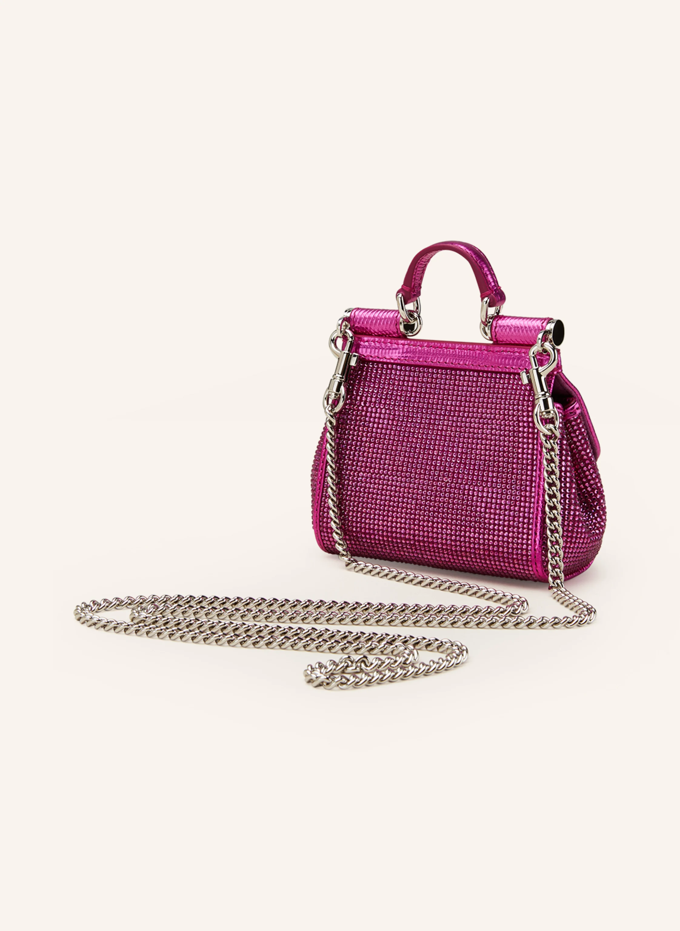 DOLCE & GABBANA Handtasche SICILY MINI mit Pailettenbesatz