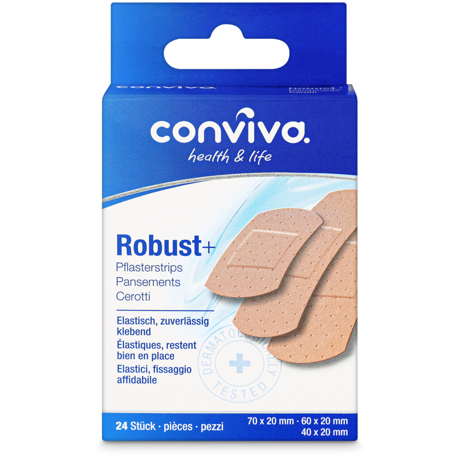 conviva Robust+ Pflasterstrips 24 Stück