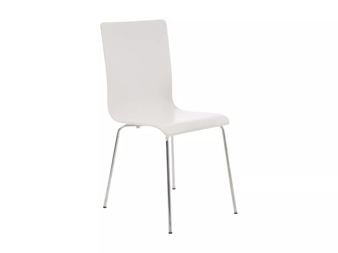 Lot de 4 Chaise de conférence - Bois & Antique - Blanc - PEPE