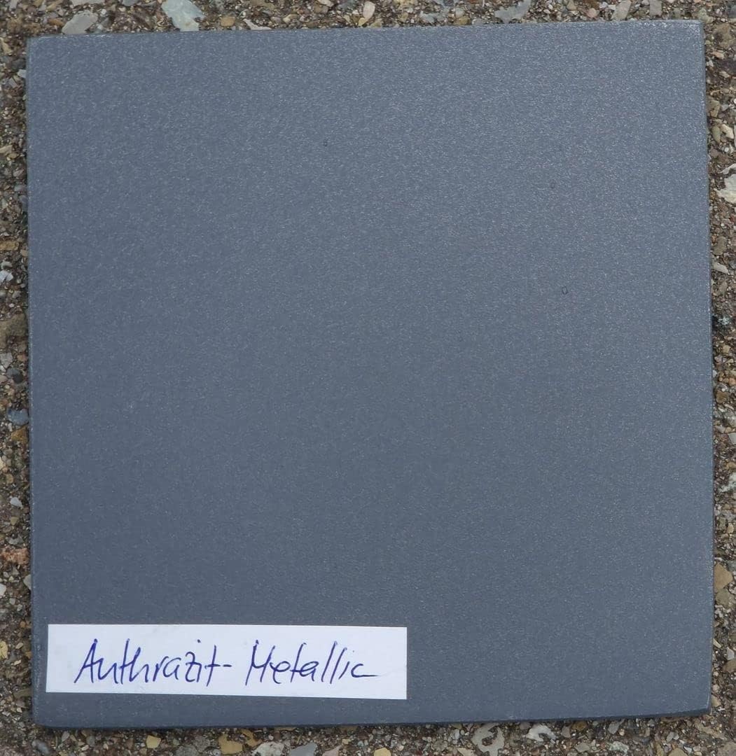 Elegant Einrichten Blumenkübel Fiberglas anthrazit metallic quadratisch 60x60x60cm