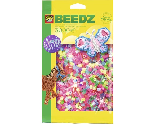 3000 glitter strijkkralen