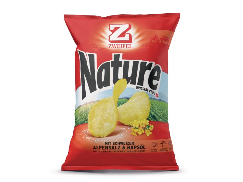Zweifel Chips Original Nature 280 g Knusprige Kartoffelchips aus der Schweiz