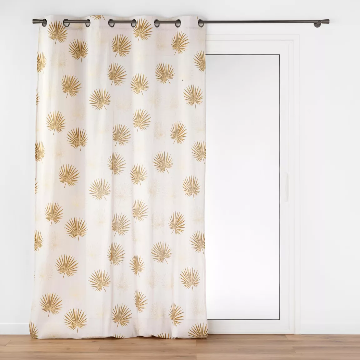 Rideau polycoton (140 x 240 cm) Lotus Jaune ocre