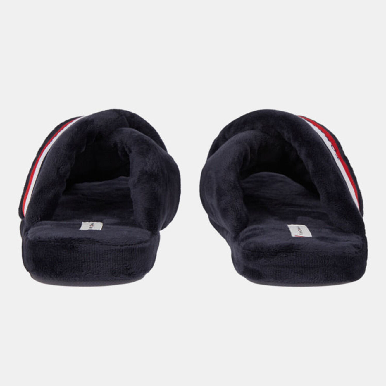 Tommy Hilfiger Chaussons en fausse fourrure croisés bleu marine