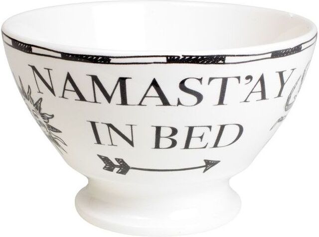 Blond Amsterdam kom Namast'ay In Bed wit / zwart D 12,5 H 8 cm