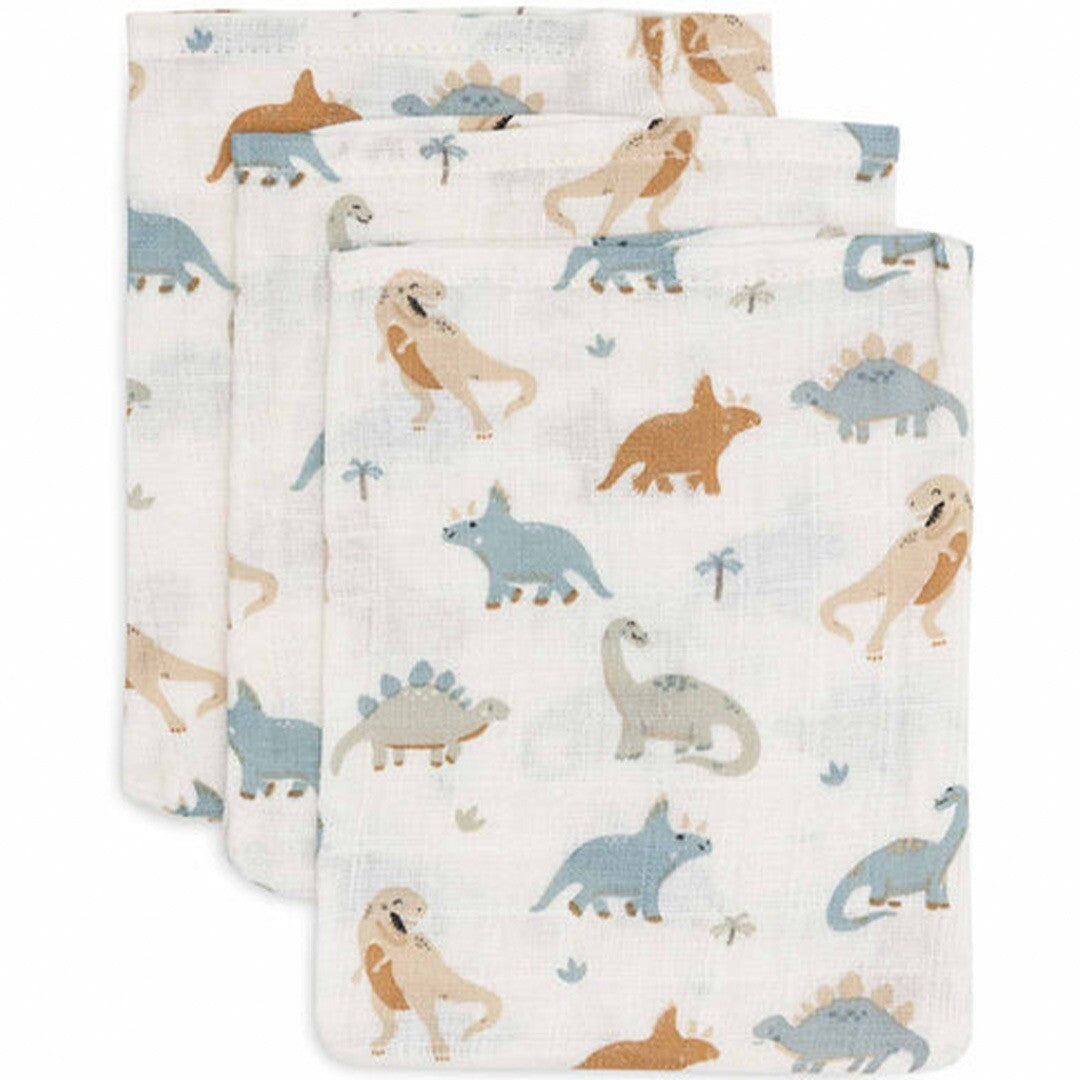 Jollein hydrofiele washandjes roarsome - 3st
