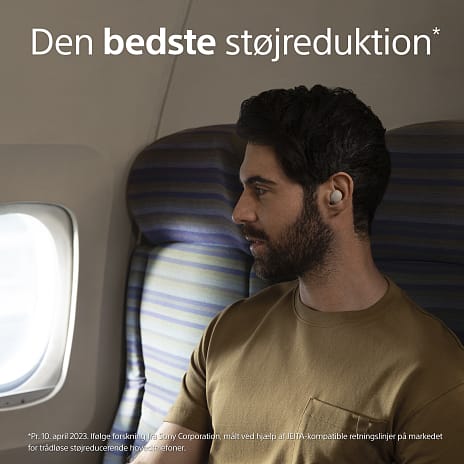 Sony WF-1000XM5 trådløse støjreducerende hovedtelefoner - sølv
