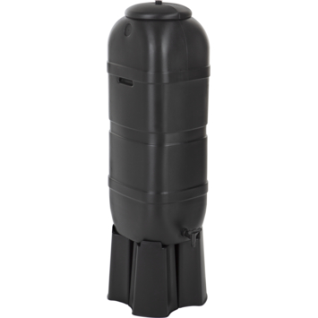 Practo Garden Classic Regenton zwart 100L   kraantje, voet en vulautomaat