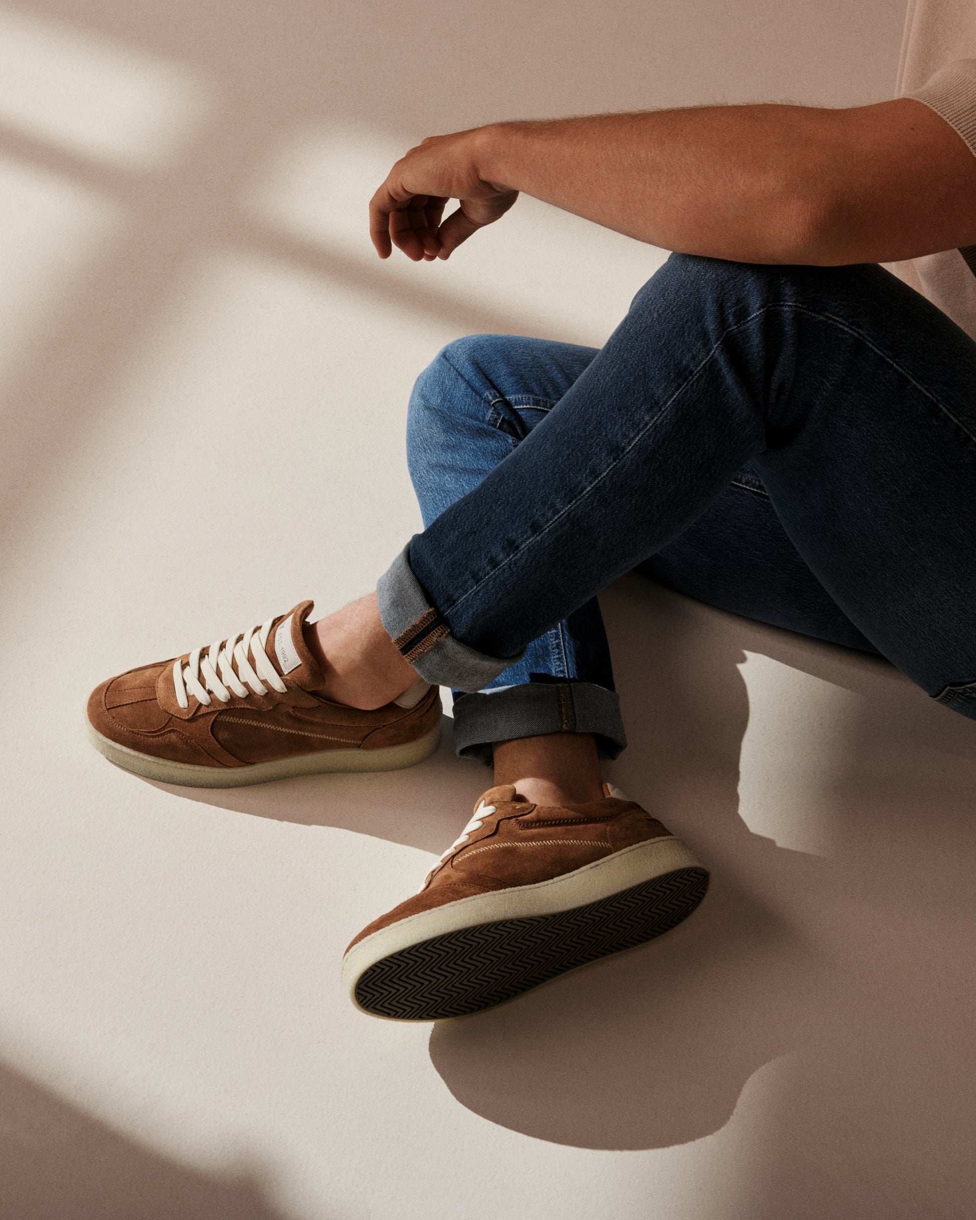 VIA VAI cognac heren sneakers Zane Ethan
