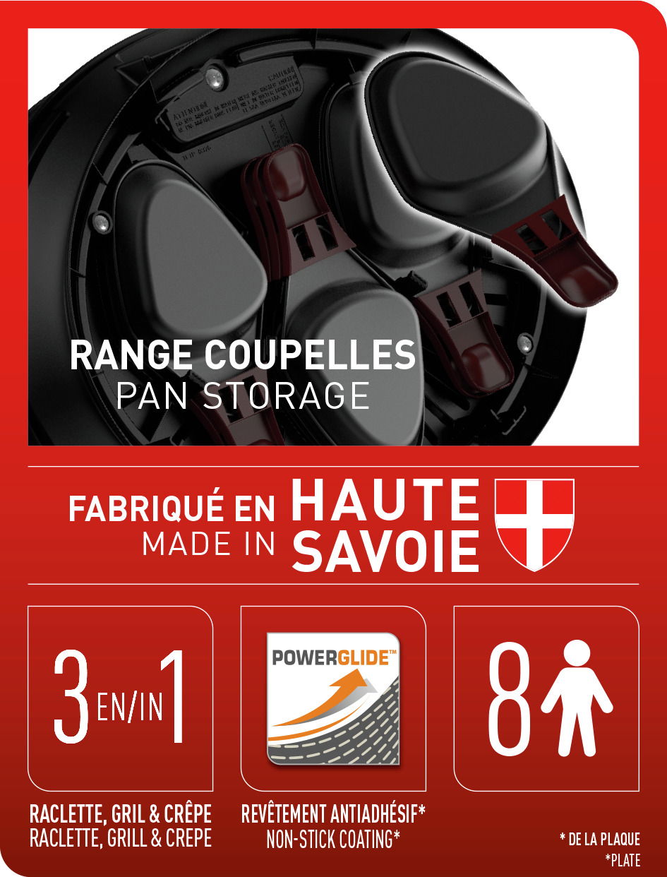Tefal Raclette 3in1 STORE IN