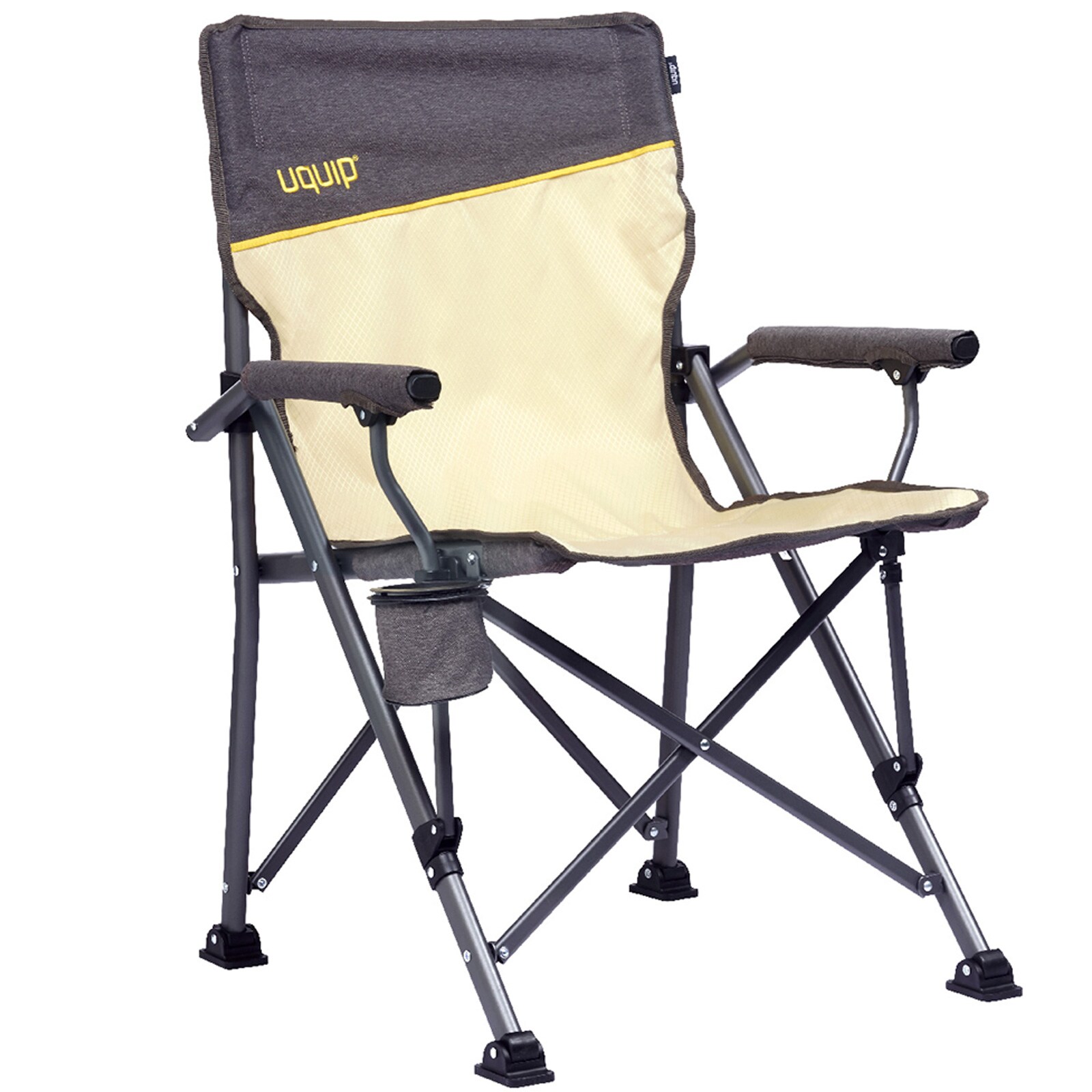 UQUIP Campingstuhl Roxy Strandstuhl Faltstuhl Klappstuhl Faltbar Stahl 120 kg Farbe: Blue/grey