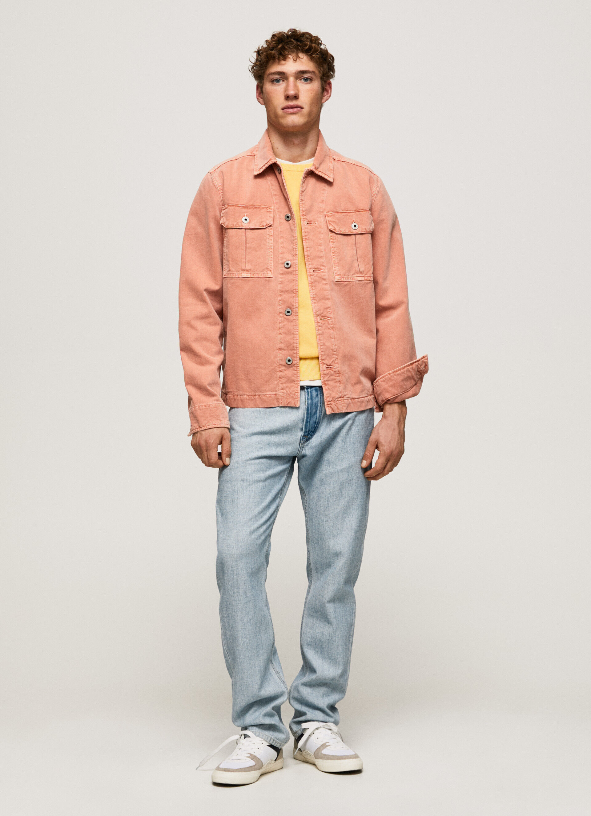 SOBRECAMISA DENIM BAILEY RELAXED - squash orange