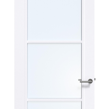 Arne & Bodil binnendeur ABB104 blank glas - extra wit afgelakt - glaslat glaslat extra wit