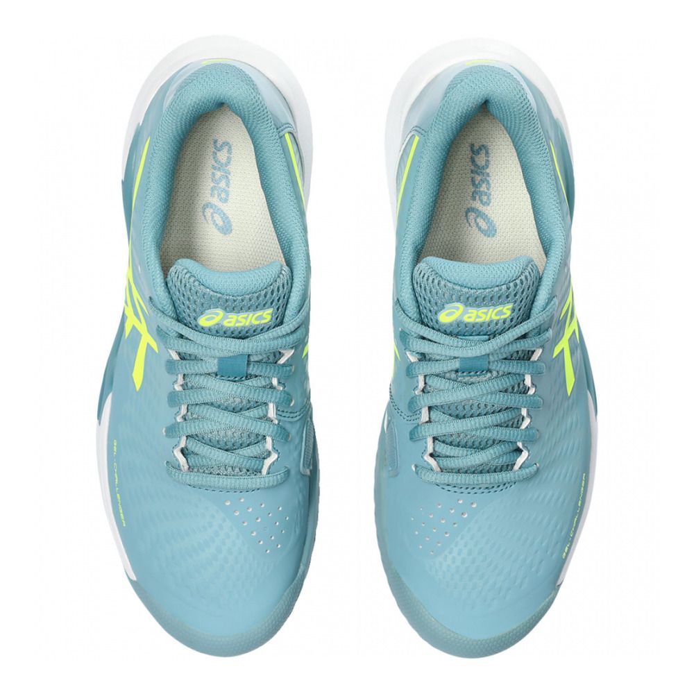 Asics GEL-CHALLENGER 14 - Chaussures de tennis Femme gris blue/safety yellow