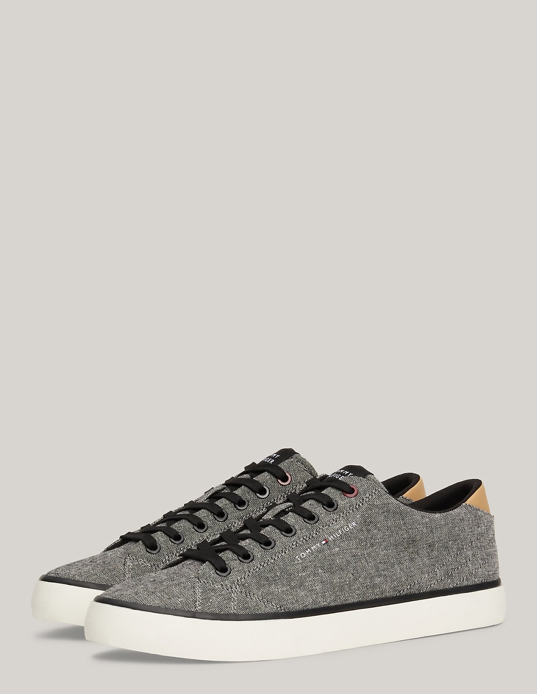 tommy hilfiger Baskets de ville Homme Th Hi Vulc Low Chambray Noir/Gris
