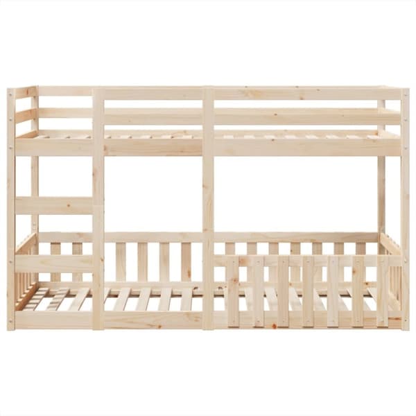 vidaXL Køyeseng 80x200 cm heltre furu