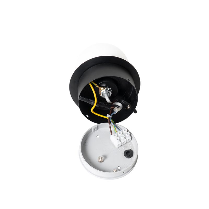 Wandlamp zwart IP44 met schakelaar - Cederic