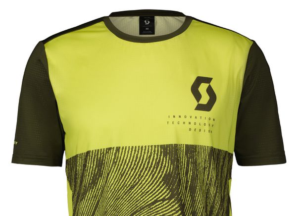 TRAIL VERTIC Herren-Kurzarmshirt  bitter yellowfir green  S