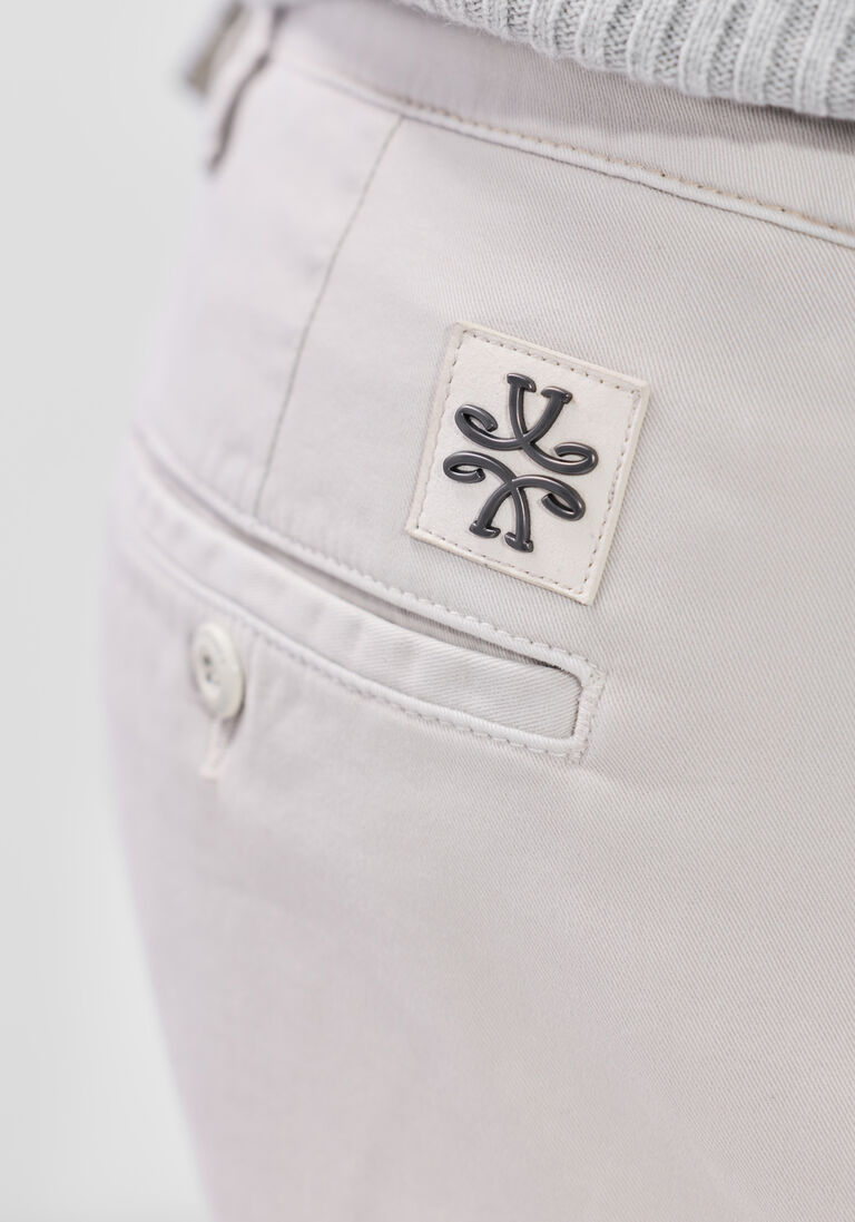 ecru jacob cohen chino pantalone slim fit bobby