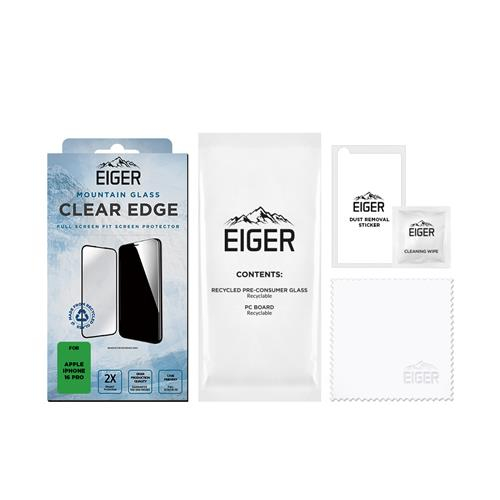 iPhone 16 Pro Mountain Glass Clear Edge Panzerglas 3D Displayschutz Case Friendly (EGSP00977)