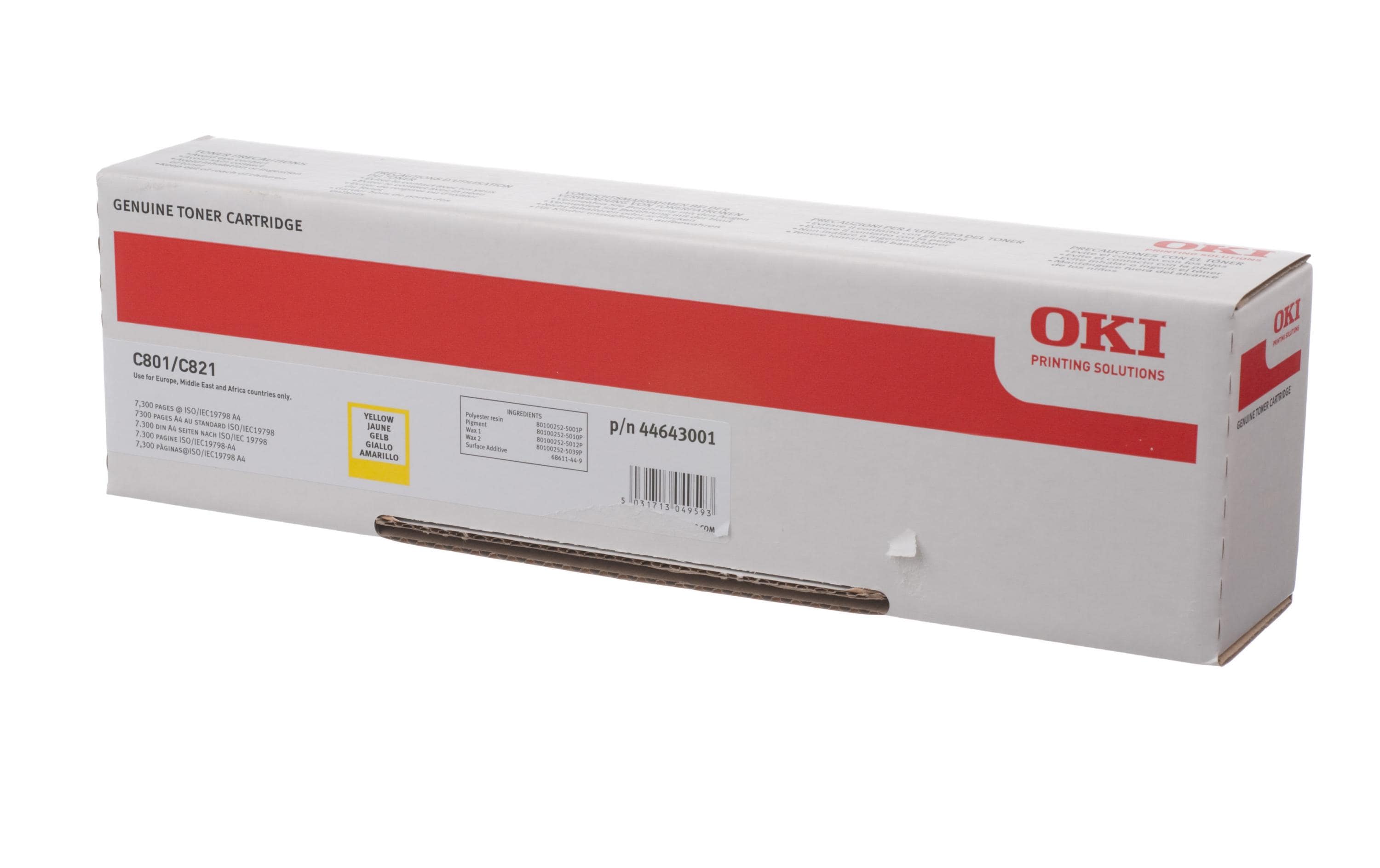 Toner 44643001 Yellow<br>Toner, Gelb