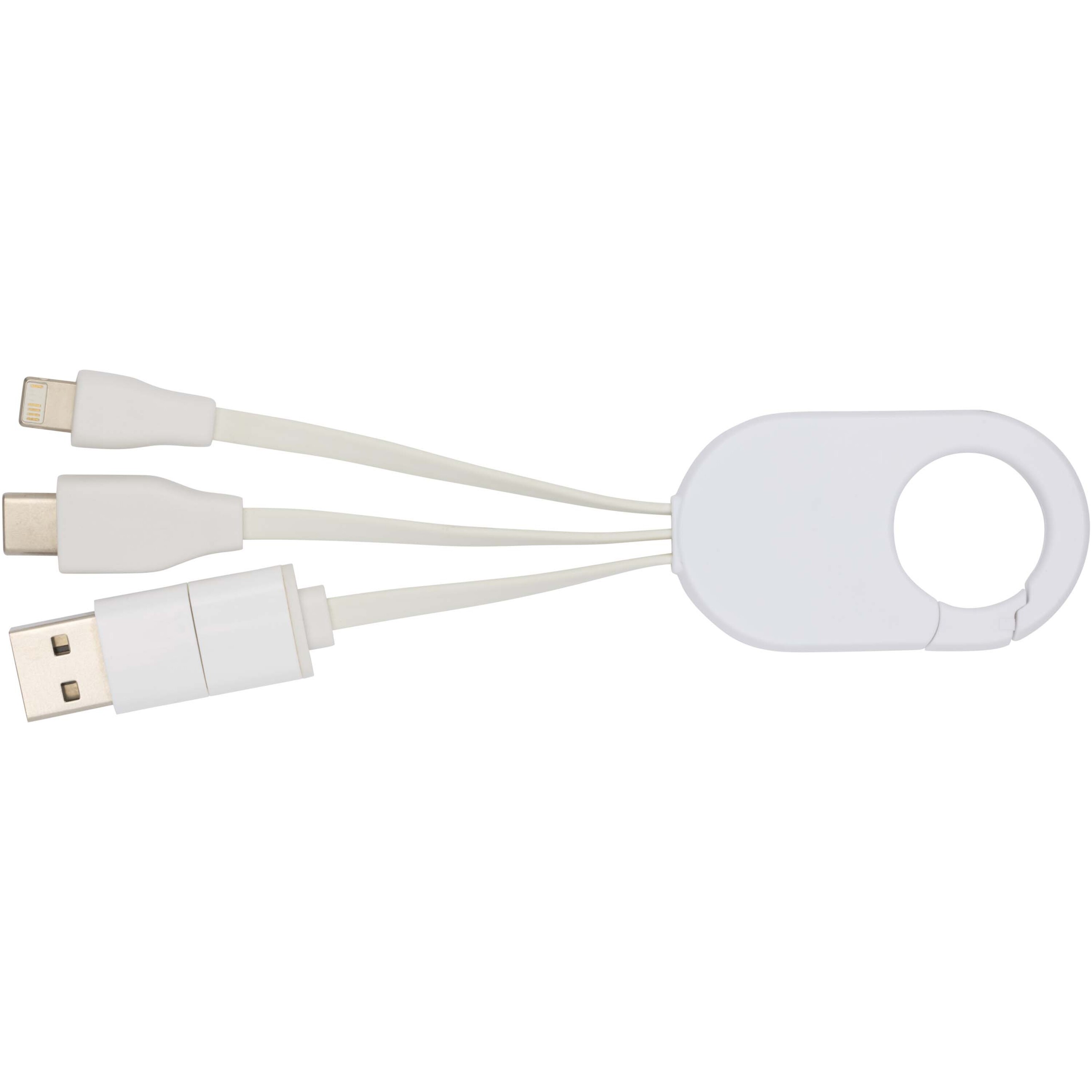PF Concept 124435 - Câble de charge 4 en 1 Troop en plastique recyclé