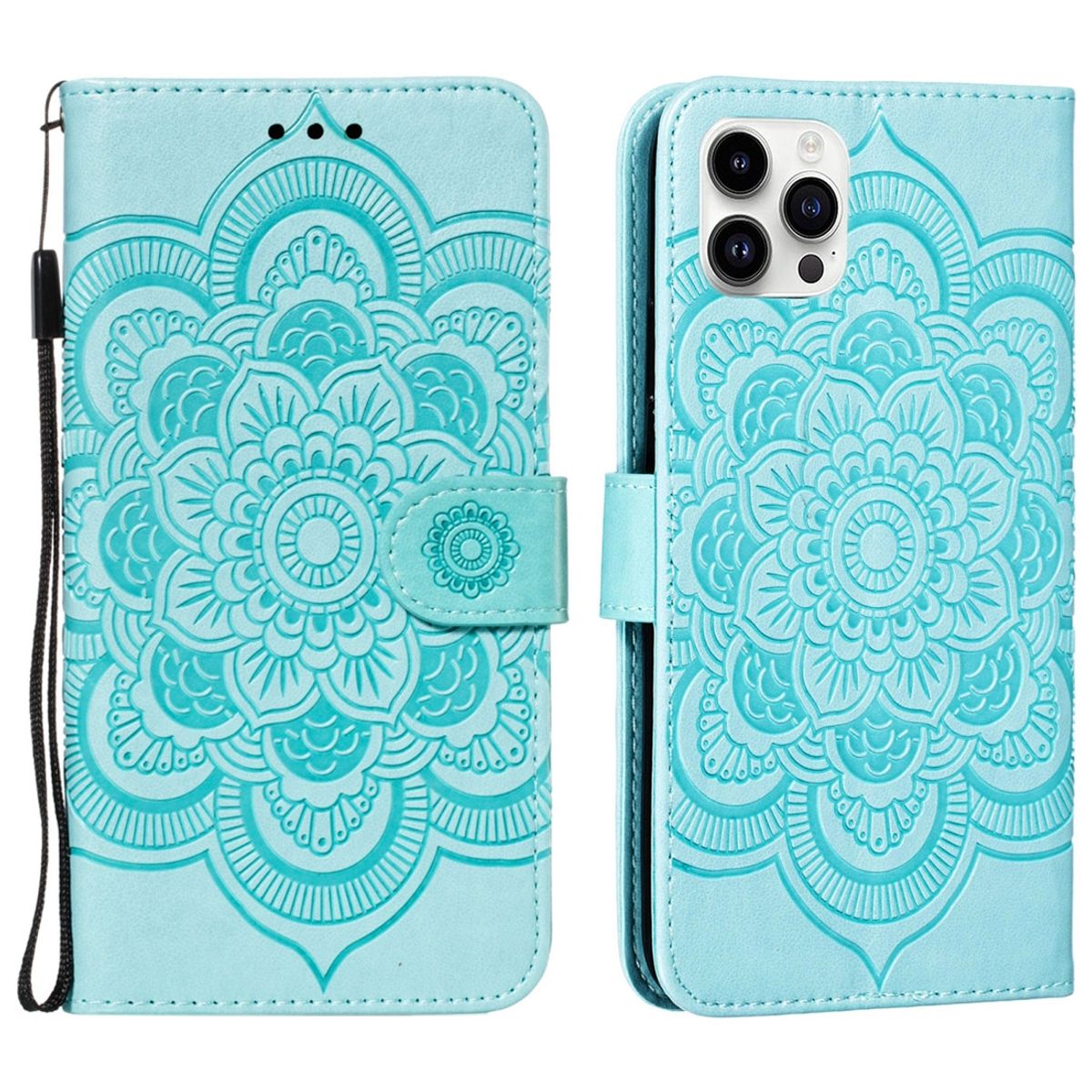 Schutz Handy Hülle für Apple iPhone 15 Pro Case Cover Klapp Tasche Wallet Etuis