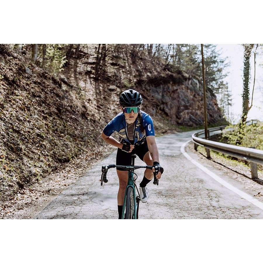 Q36.5 G1 Tarocco Fietsshirt Korte Mouwen Blauw/Multi Dames