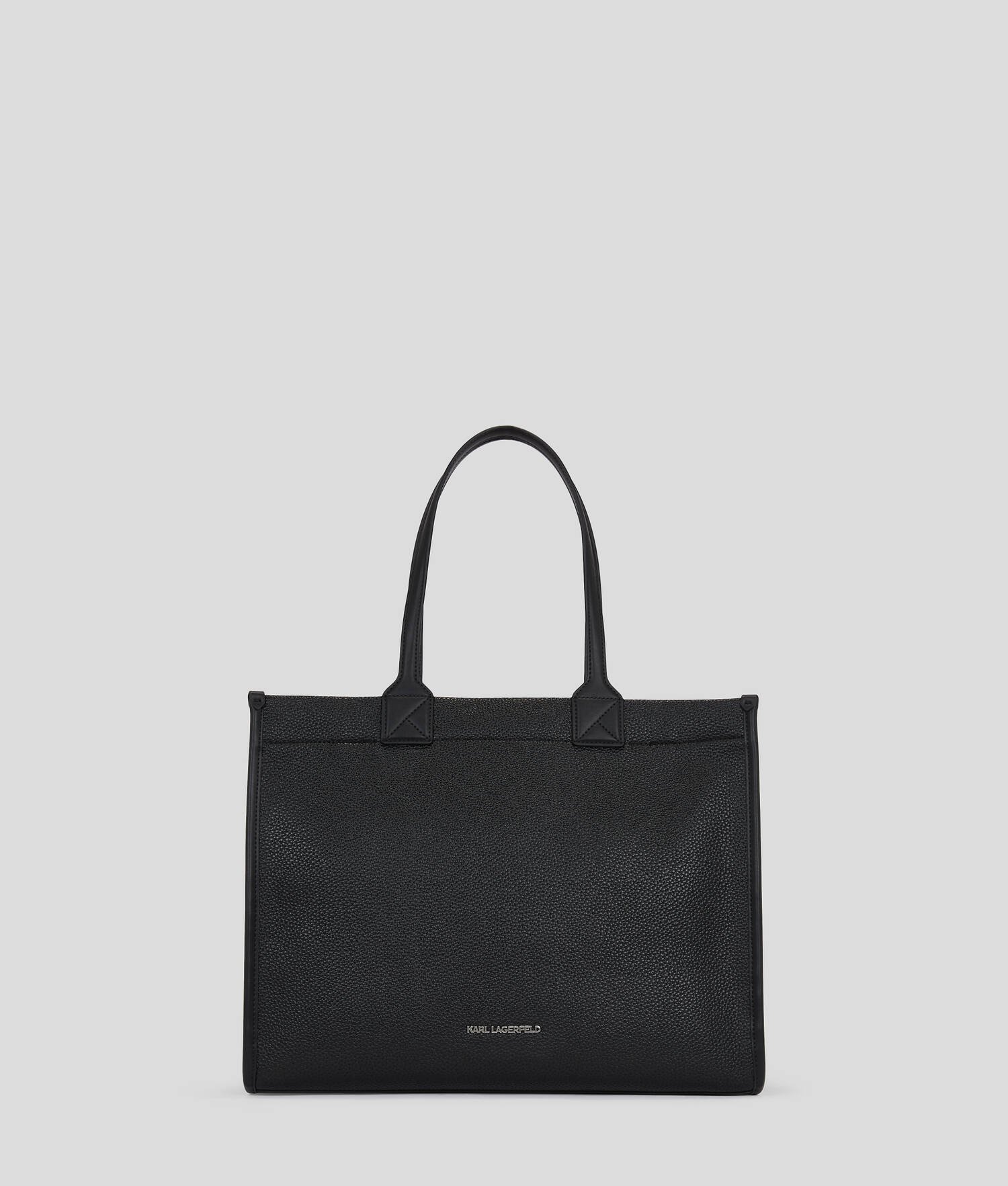 GRAND CABAS EN CUIR GRAINÉ K/SKUARE - Noir