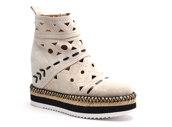 Alpe boots bottine talons femme 2285 beige
