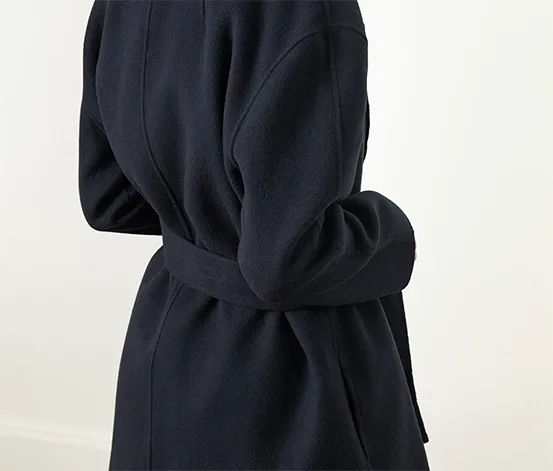 Kurzer Wollmantel mit Cashmere