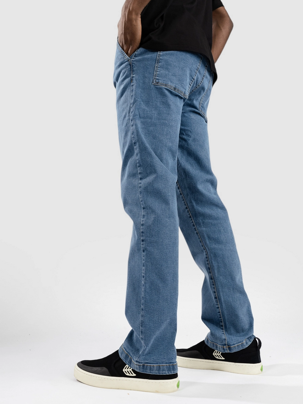 Denim Project Slouchy Jeans mid blue washed