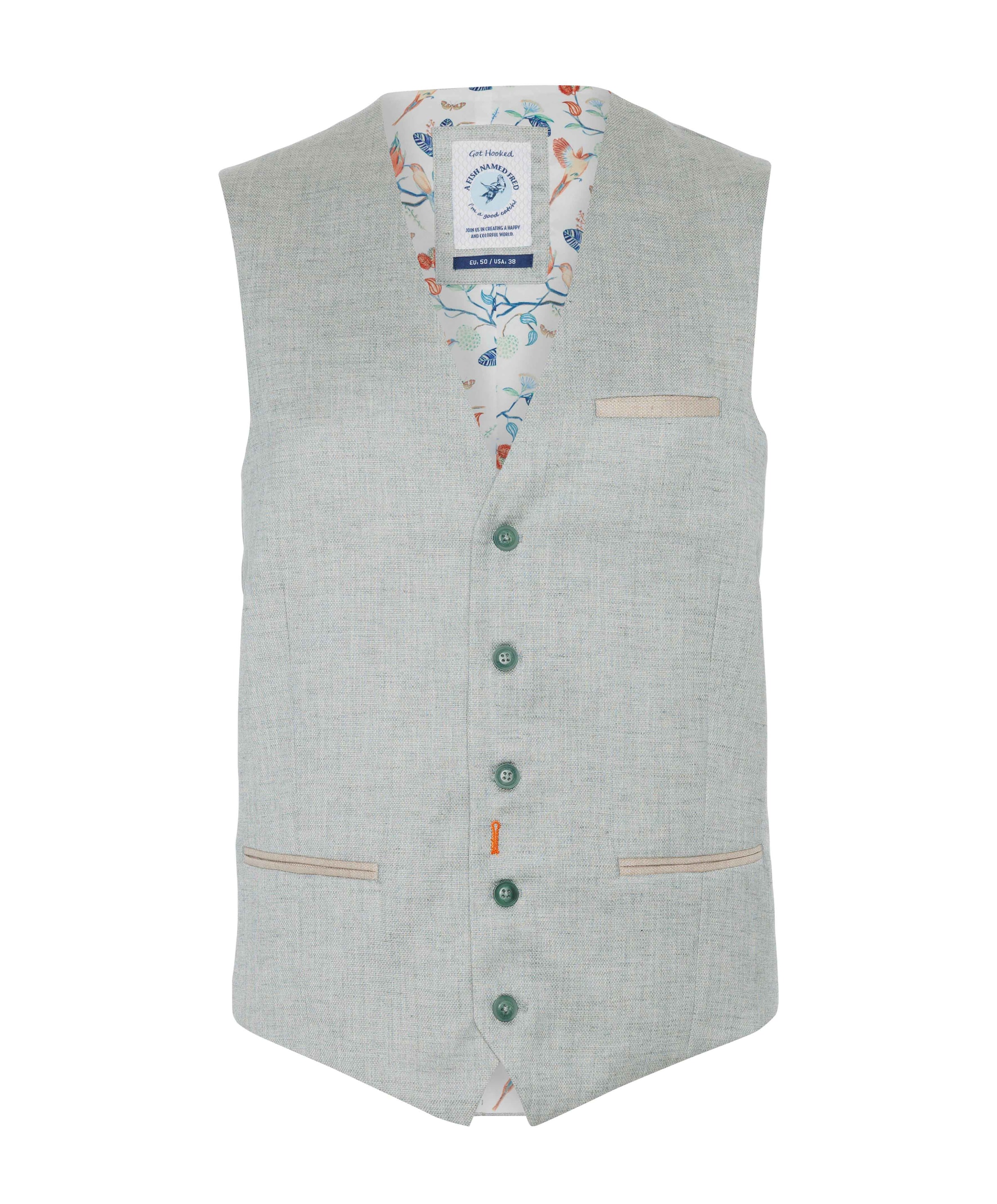 A Fish Named Fred Heren gilet groen