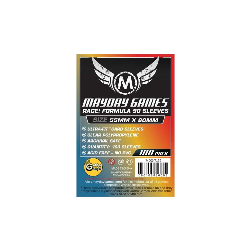 Mayday - Race! Formula 90 - Card Game Sleeves - 55x80mm - 100p