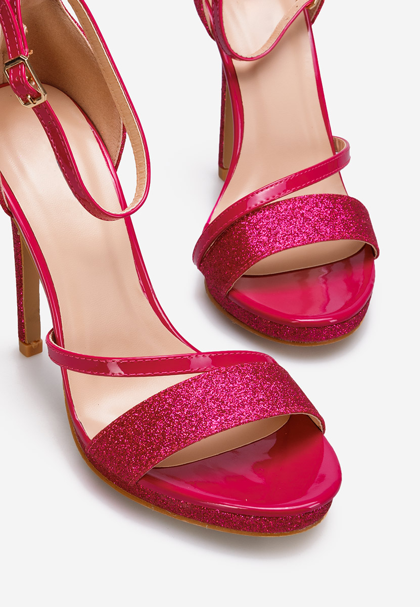 Sandales à talon fin fuchsia Karmia
