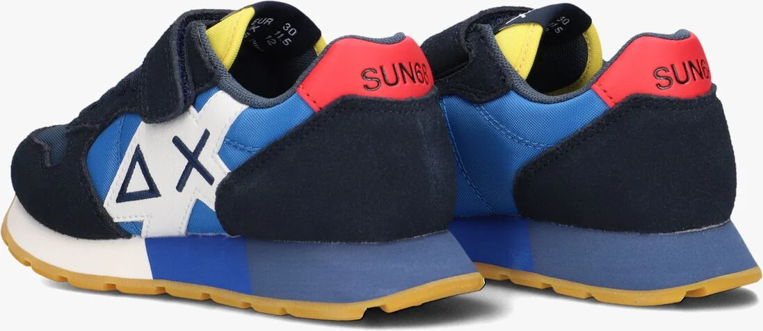 SUN68 blauwe sun68 lage sneakers boys jaki bicolor