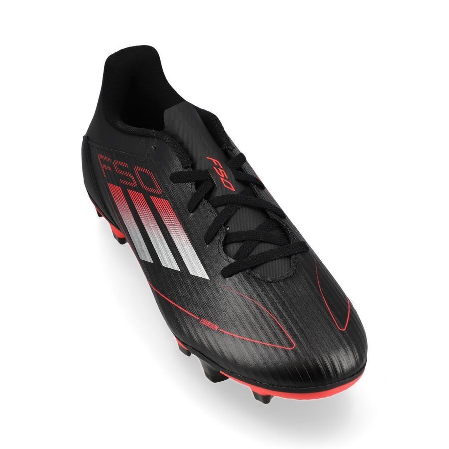 adidas F50 Club FxG Stealth Victory - Noir/Argenté/Lucid Red