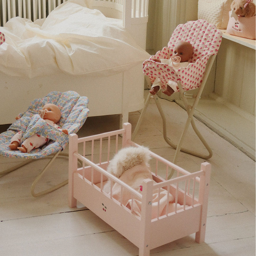 konges sløjd poppenbed - roze - 46 cm