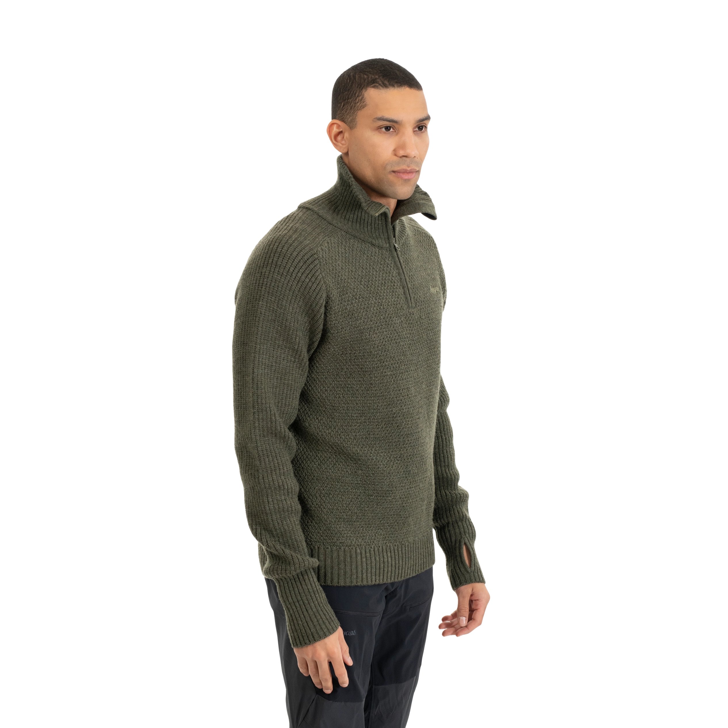 Ulriken Jumper Men Dark Green Mud