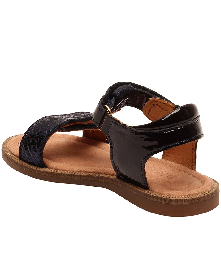 Sandalen ALMA O in navy patent