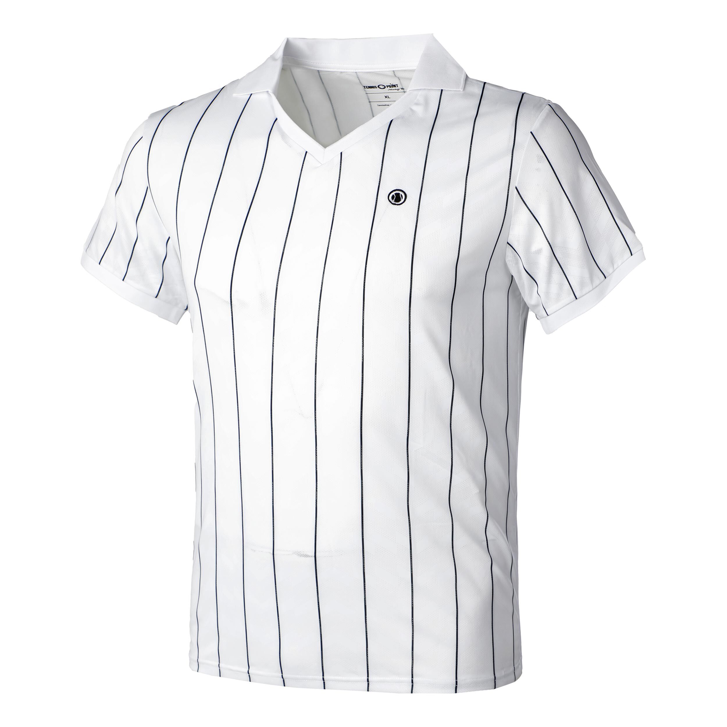 Tennis-Point Stripes Polo Edition Spéciale Hommes - Blanc , Noir