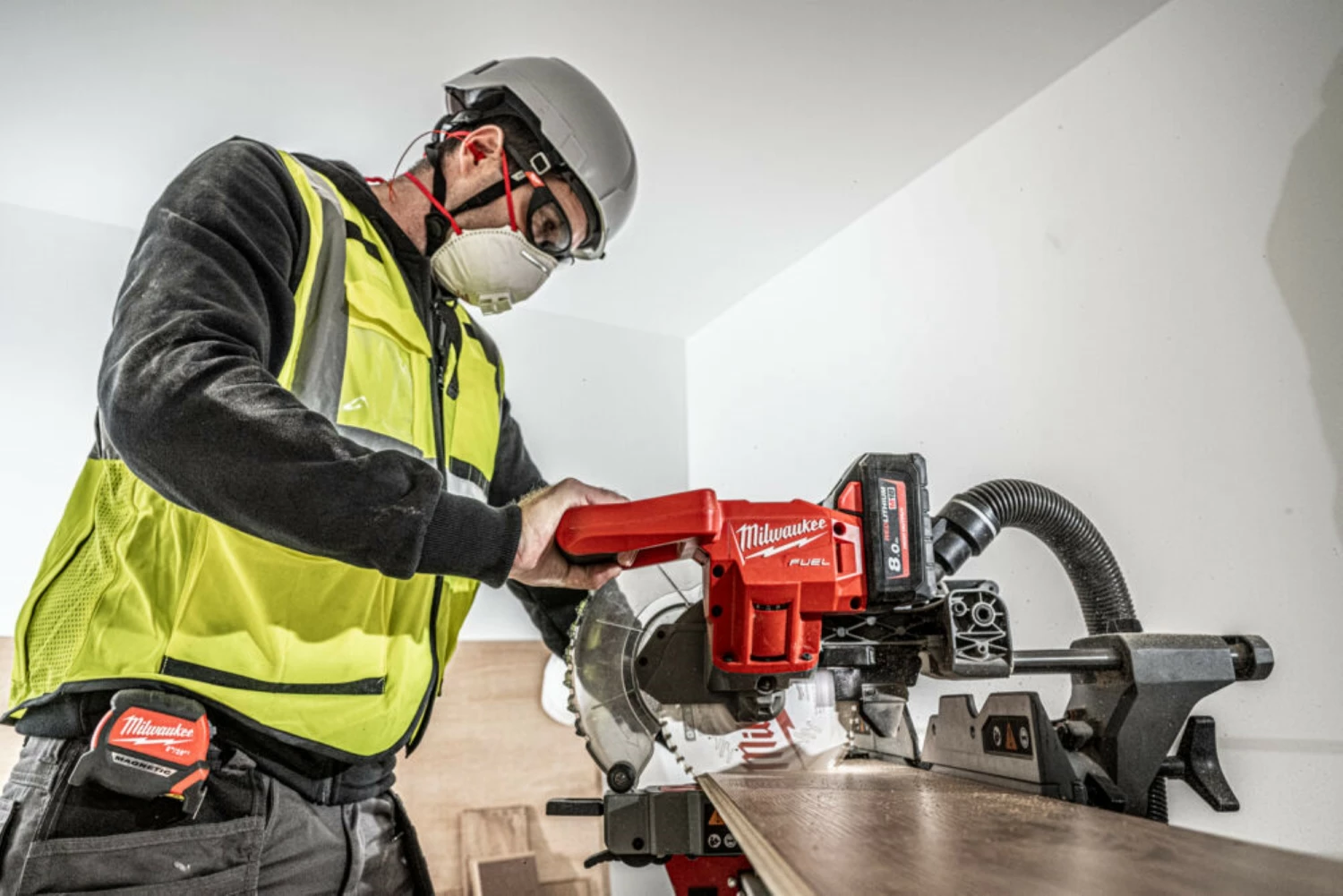Milwaukee M18 FMS190-0 18V Li-Ion accu Afkortzaag body - 190 x 30 mm - koolborstelloos