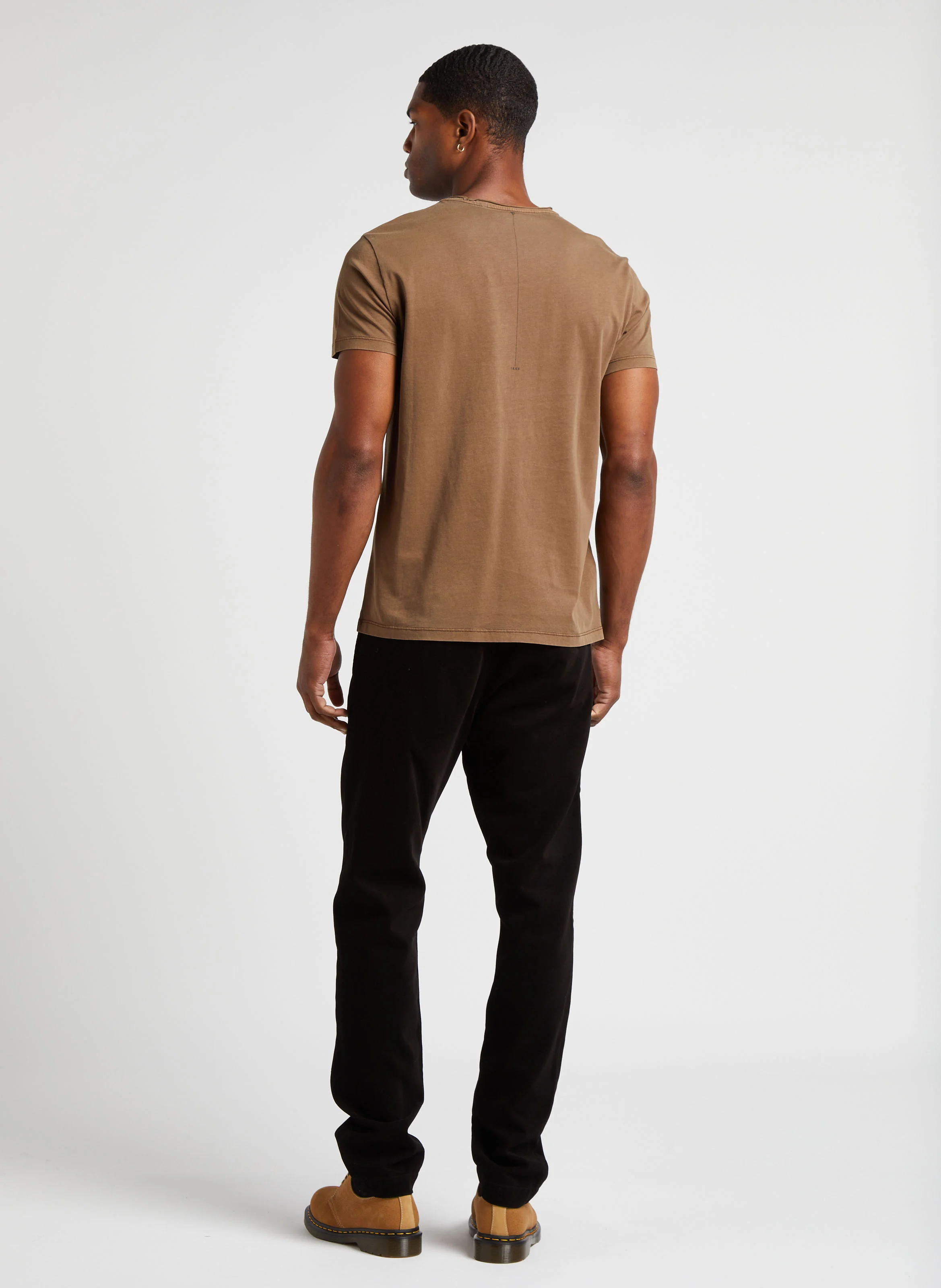 Pantalon slim velours | Noir