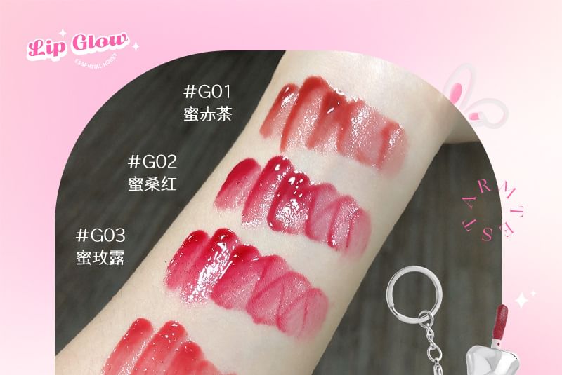 MANSLY - Bunny Keychain Lipgloss - 4 kleuren