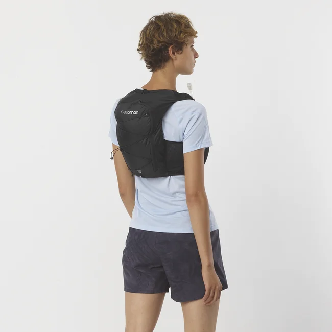 ACTIVE SKIN 8  Veste d'hydratation de running pour femme avec flasks incluses BLACK/BLACK