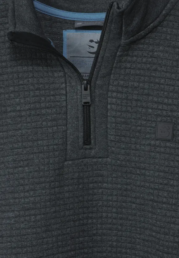 Troyer mit Struktur - anthra grey melange