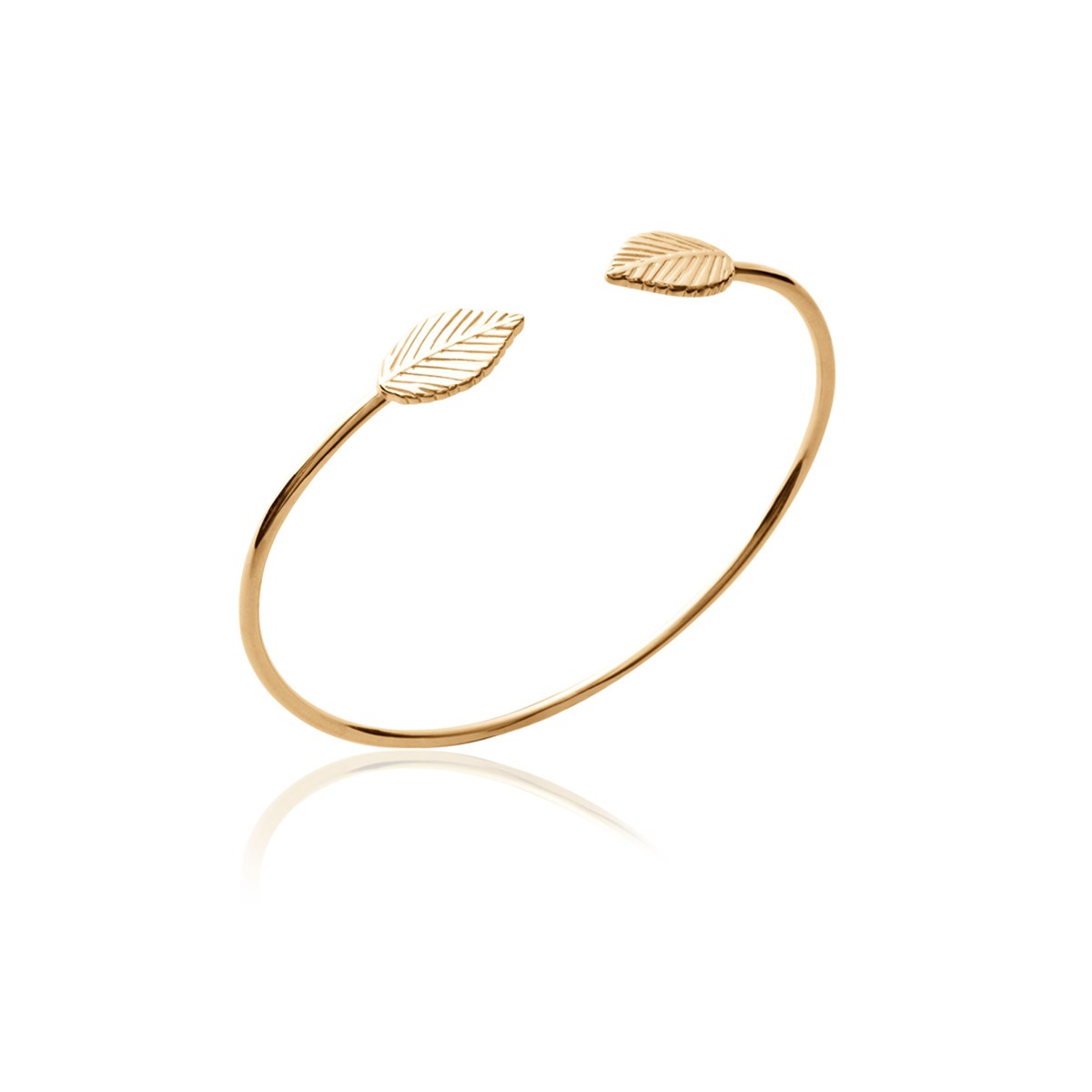 Jonc en plaqué or AZALEE - Bijoux Privés Discovery