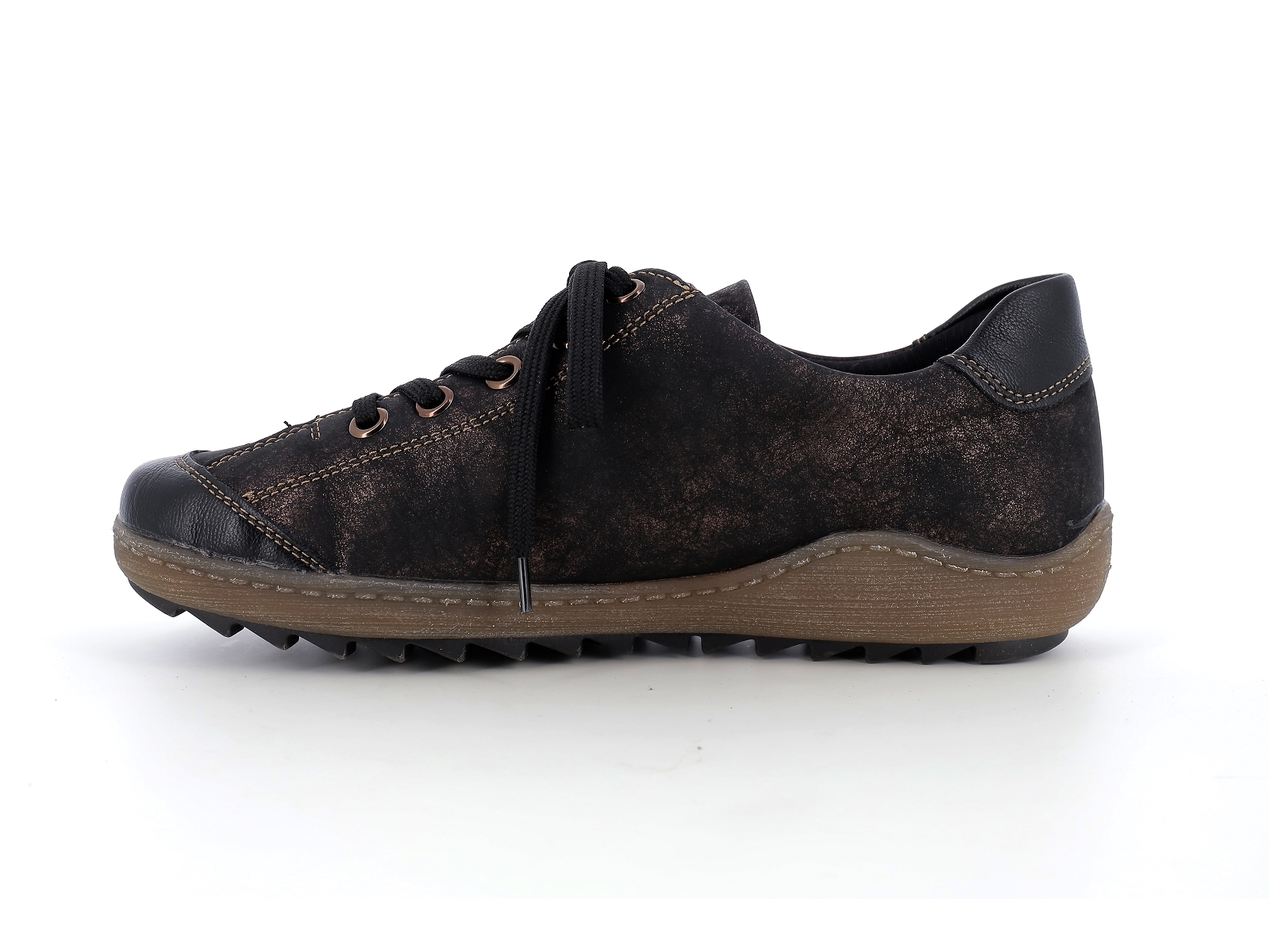 Remonte-R1402 Matières combinées Noir Bronze
